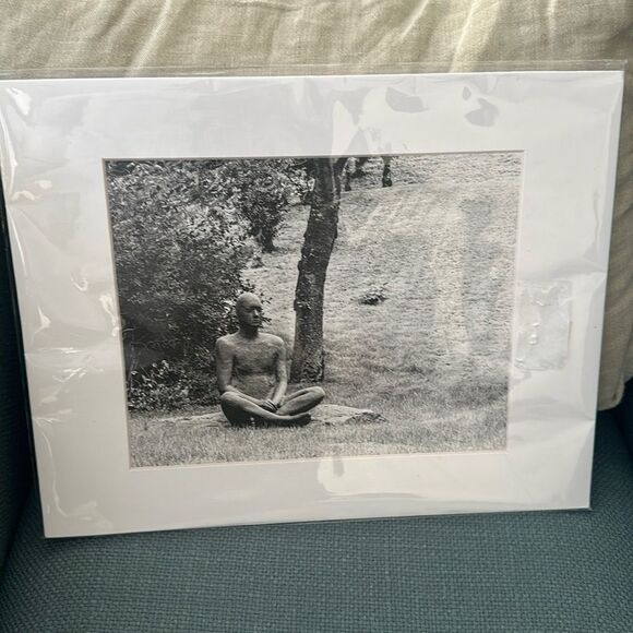 Matted B&W Meditation Art 12”x14” - Picture 1 of 5